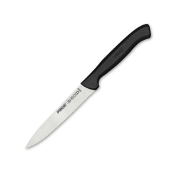 38049 Ecco Tırtıklı Sebze, Et, Biftek Steak Bıçağı 12 Cm - Siyah - Lisinya