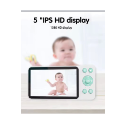 5 Inc Ekran Bebek Kamerası Monitörlü Konuşma Özellikli Işıklı Gece Görüslü Kamera - Lisinya