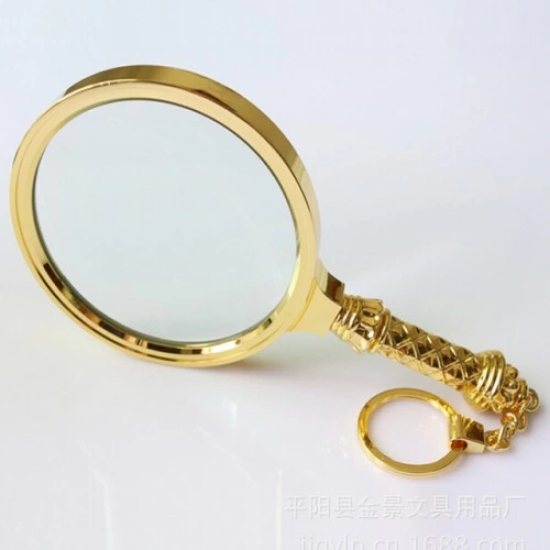 5x90mm Tüm Metal Altın Renkli, Hediye Büyüteç,optik Lensler Ile Çinko Alaşım Metal Çerçeve - Lisinya 5x90mm Tüm Metal Altın Renkli, Hediye Büyüteç,optik Lensler Ile Çinko Alaşım Metal Çerçeve - Lisinya