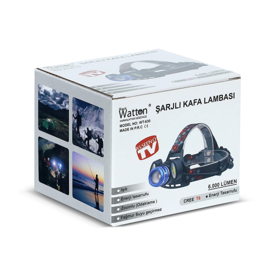 6000 Lümen 3 Başlık Şarjlı Kafa Lambası Wt-630 - Lisinya 6000 Lümen 3 Başlık Şarjlı Kafa Lambası Wt-630 - Lisinya