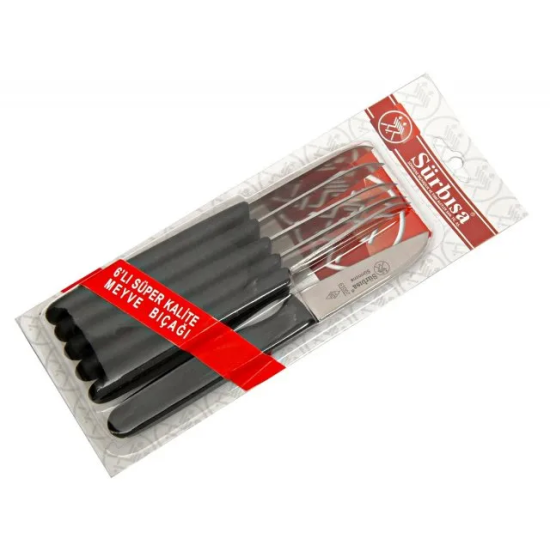 61007 - Sürmene Meyve Bıçağı 7,5 Cm 6 Lı - Lisinya 61007 - Sürmene Meyve Bıçağı 7,5 Cm 6 Lı - Lisinya