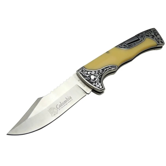 A3157c Av / Kamp Çakı 23 Cm - Sedef İşlemeli Saplı - Lisinya A3157c Av / Kamp Çakı 23 Cm - Sedef İşlemeli Saplı - Lisinya