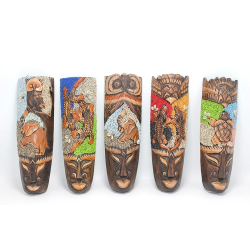 Ahşap Dua Asmalı Kumlu Mask 30 Cm 3galıleo-8 - Lisinya