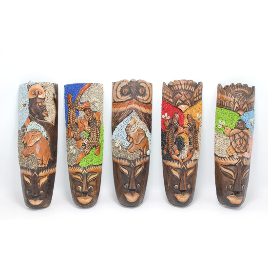 Ahşap Dua Asmalı Kumlu Mask 30 Cm 3galıleo-8 - Lisinya Ahşap Dua Asmalı Kumlu Mask 30 Cm 3galıleo-8 - Lisinya