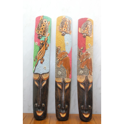 Ahşap Duvara Asmalı 1.metre Maske - Lisinya