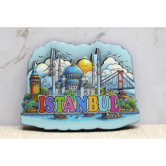 Ahşap İstanbul Temalı Magnet Alk4360 - Lisinya Ahşap İstanbul Temalı Magnet Alk4360 - Lisinya