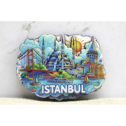 Ahşap İstanbul Temalı Magnet Alk4361 - Lisinya