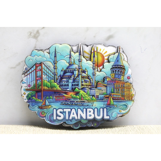 Ahşap İstanbul Temalı Magnet Alk4361 - Lisinya Ahşap İstanbul Temalı Magnet Alk4361 - Lisinya