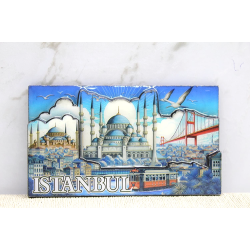 Ahşap İstanbul Temalı Magnet Alk4362 - Lisinya