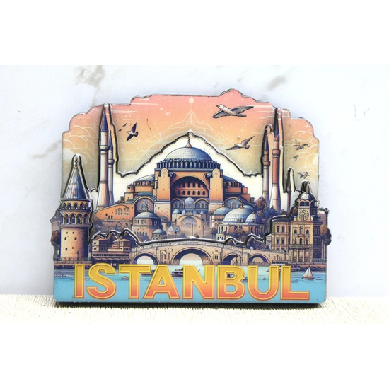 Ahşap İstanbul Temalı Magnet Alk4364 - Lisinya Ahşap İstanbul Temalı Magnet Alk4364 - Lisinya