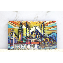 Ahşap İstanbul Temalı Magnet Alk4365 - Lisinya