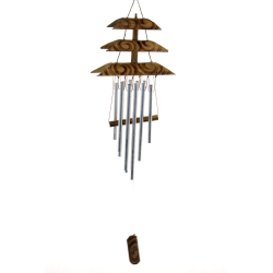 Bambu Metal Çanlı Rüzgar Çanı Repot-4 - Lisinya