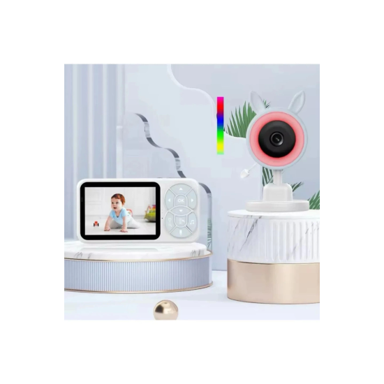 Bebek Kamerası Kumandalı Monitörlü Konuşma Özellikli Işıklı Gece Görüslü Hatırlatıcılı Kamera - Lisinya Bebek Kamerası Kumandalı Monitörlü Konuşma Özellikli Işıklı Gece Görüslü Hatırlatıcılı Kamera - Lisinya