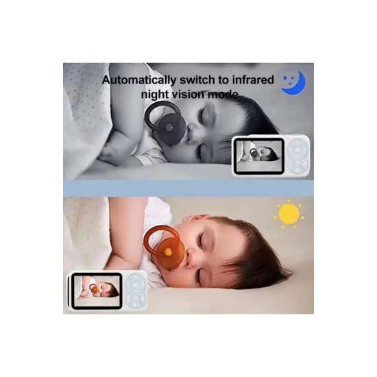 Bebek Kamerası Kumandalı Monitörlü Konuşma Özellikli Işıklı Gece Görüslü Hatırlatıcılı Kamera - Lisinya Bebek Kamerası Kumandalı Monitörlü Konuşma Özellikli Işıklı Gece Görüslü Hatırlatıcılı Kamera - Lisinya