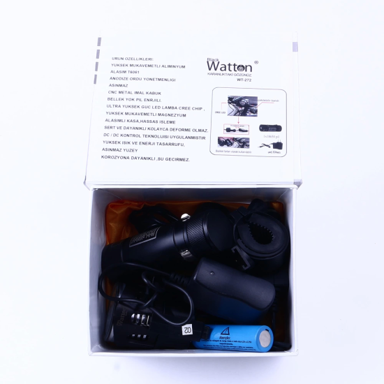 Black Wt-272-profesyonel Bisiklet Lambası - Lisinya Black Wt-272-profesyonel Bisiklet Lambası - Lisinya
