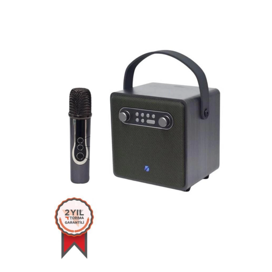 Bts-1688 Yeşil Mikrofonlu Karaoke Bluetooth Hoparlör - Lisinya