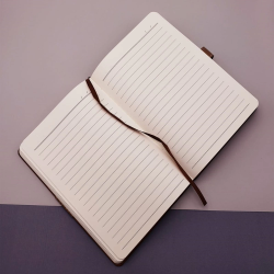 Çizgili Termo Deri Defter - Lisinya