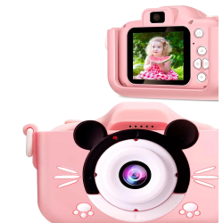 Çocuk Dijital Fotoğraf Makinası 20 Mp Video Kaydedici 2.0 İnç Çift Kameralı - Lisinya