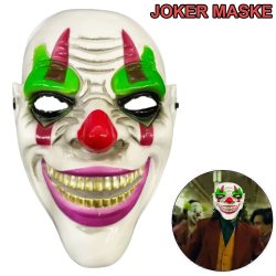 Delirten Gülüş Psikopat Palyaço Temalı Joker Maskesi - Lisinya