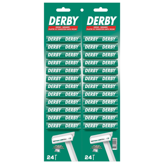 Derby Tek Bıçak Kartela 48'li - Lisinya Derby Tek Bıçak Kartela 48'li - Lisinya