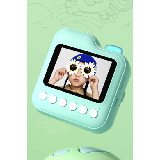 Dijital Video Kayıt Fotoğraf Çocuk Kamerası Anlık Termal Resim Kağıt Baskılı Mavi - Lisinya Dijital Video Kayıt Fotoğraf Çocuk Kamerası Anlık Termal Resim Kağıt Baskılı Mavi - Lisinya