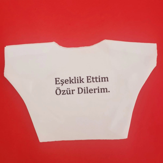 Eşeklik Ettim Yazılı Oyuncak Tişörtü - Lisinya Eşeklik Ettim Yazılı Oyuncak Tişörtü - Lisinya