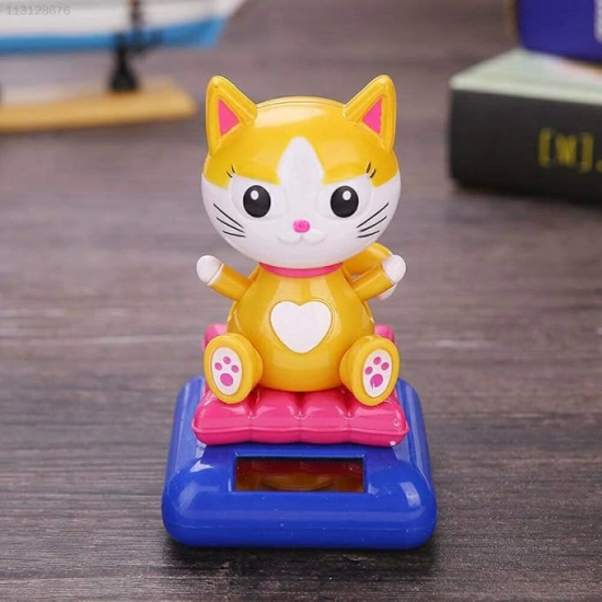 Güneş Enerjili Solar Sallanan Kedi - Lisinya Güneş Enerjili Solar Sallanan Kedi - Lisinya