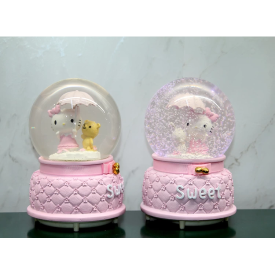 Hello Kitty İçi Dönmeli Püskürtmeli Işıklı Müzikli Kar Küresi Büyük Boy Alk3037 - Lisinya Hello Kitty İçi Dönmeli Püskürtmeli Işıklı Müzikli Kar Küresi Büyük Boy Alk3037 - Lisinya