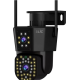 Ip Kamera 2+2 Mp 4mp 1080p Ultra Hd Hareketli Sensör Dış Ortam Ip Kamera Speed Dome Akıllı Ip Çift Kamera - Lisinya