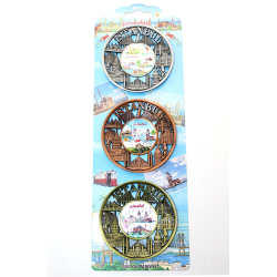 İstanbul Temalı Metal Magnet 3'lü Set Alk2891 - Lisinya