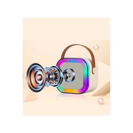 Karaoke Kablosuz Hoparlör Mikrofonlu Rgb Işıklı Bluetooth Speaker Tf Kart/usb Beyaz - Lisinya Karaoke Kablosuz Hoparlör Mikrofonlu Rgb Işıklı Bluetooth Speaker Tf Kart/usb Beyaz - Lisinya