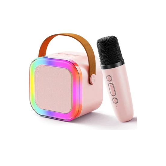 Karaoke Kablosuz Hoparlör Mikrofonlu Rgb Işıklı Bluetooth Speaker Tf Kart/usb Pembe - Lisinya Karaoke Kablosuz Hoparlör Mikrofonlu Rgb Işıklı Bluetooth Speaker Tf Kart/usb Pembe - Lisinya
