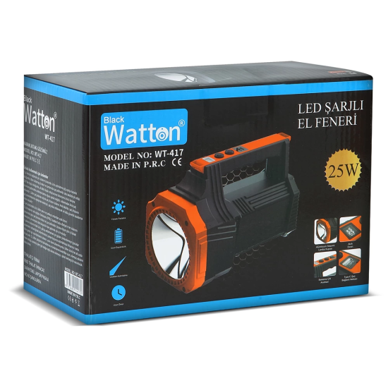 Led Şarjlı El Feneri 25w Wt-417 - Lisinya Led Şarjlı El Feneri 25w Wt-417 - Lisinya