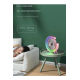 Masaüstü Vantilatör Usb Şarjlı Rgb Led Işıklı 3 Kademeli 180° Ayarlanabilir Soğutucu Fan Yeşil - Lisinya Masaüstü Vantilatör Usb Şarjlı Rgb Led Işıklı 3 Kademeli 180° Ayarlanabilir Soğutucu Fan Yeşil - Lisinya