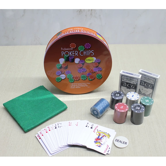 Metal Kutulu 120 Chip Ve 2 Adet İskambil Kağit Setine Sahip Poker Oyunu Alk3535 - Lisinya Metal Kutulu 120 Chip Ve 2 Adet İskambil Kağit Setine Sahip Poker Oyunu Alk3535 - Lisinya