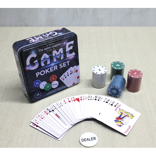 Metal Kutulu 80 Chip Ve 1 Adet İskambil Kağit Setine Sahip Poker Oyunu Alk3534 - Lisinya Metal Kutulu 80 Chip Ve 1 Adet İskambil Kağit Setine Sahip Poker Oyunu Alk3534 - Lisinya
