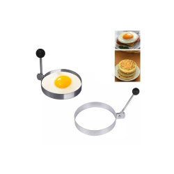 Metalik Daire Şeklinde Metal Omlet Yumurta Ve Krep Kalıpları - Lisinya
