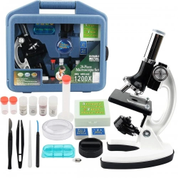 Mikroskop Taşınabilir Set 28 Parça Eğitim Mikroskop Kiti 300x 600x Ve 1200x Çocuklara - Lisinya