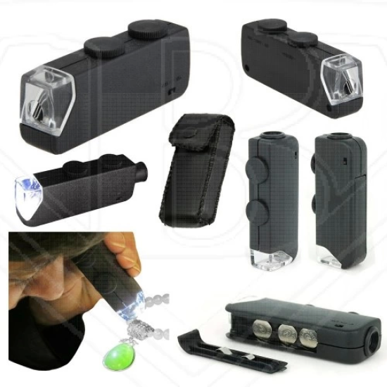 Mini 60x 100x Zoom Lens Odak Takı Led Cep Mikroskop Büyüteç - Lisinya Mini 60x 100x Zoom Lens Odak Takı Led Cep Mikroskop Büyüteç - Lisinya