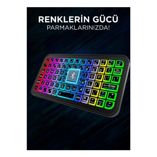 Mini Klavye Smarttv Işıklı Bluetooth Kablosuz Televizyon Ps3 Dizüstü Tabletler Ve Telefonlar İçin - Lisinya Mini Klavye Smarttv Işıklı Bluetooth Kablosuz Televizyon Ps3 Dizüstü Tabletler Ve Telefonlar İçin - Lisinya