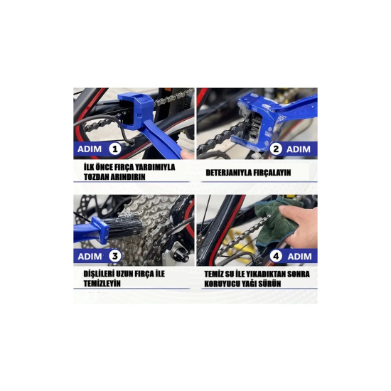Motorsiklet Bisiklet Zinciri Temizleme Fırçası Çift Taraflı - Lisinya Motorsiklet Bisiklet Zinciri Temizleme Fırçası Çift Taraflı - Lisinya
