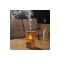 Mum Işığı Görünümlü Taşınabilir 125ml Kapasiteli Işıklı Aroma Yayıcı Hava Nemlendirici - Lisinya