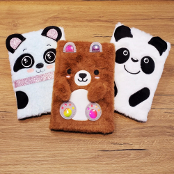 Panda Tasarımlı Peluş Defter - Lisinya