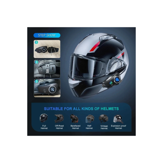 Q28 Motosiklet Kask Bluetooth Kulaklık 1080p Kamera Interkom Kulaklık Su Geçirmez Intercom - Lisinya Q28 Motosiklet Kask Bluetooth Kulaklık 1080p Kamera Interkom Kulaklık Su Geçirmez Intercom - Lisinya