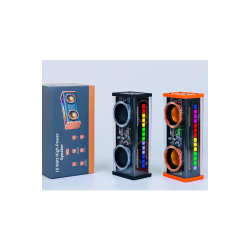 Şeffaf Mecha Müzik Tws Stereo Rgb İşıklı Hoparlör Kablosuz Bluetooth 5.0 Taşınabilir Hoparlör V9 - Lisinya