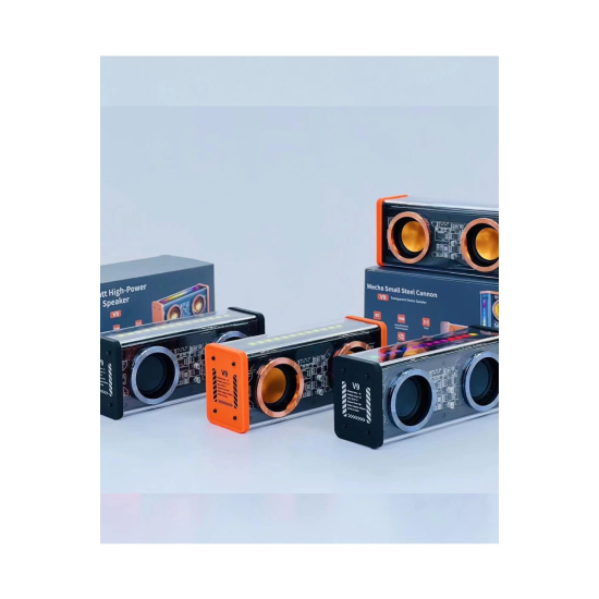 Şeffaf Mecha Müzik Tws Stereo Rgb İşıklı Hoparlör Kablosuz Bluetooth 5.0 Taşınabilir Hoparlör V9 - Lisinya Şeffaf Mecha Müzik Tws Stereo Rgb İşıklı Hoparlör Kablosuz Bluetooth 5.0 Taşınabilir Hoparlör V9 - Lisinya