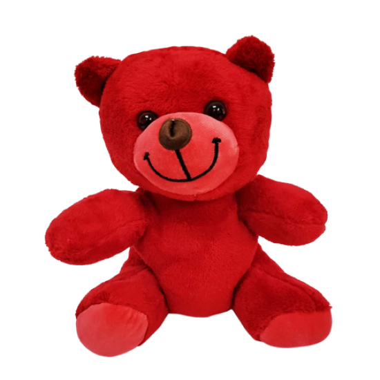 Sevimli Kırmızı Oyuncak Peluş Ayıcık - Lisinya Sevimli Kırmızı Oyuncak Peluş Ayıcık - Lisinya