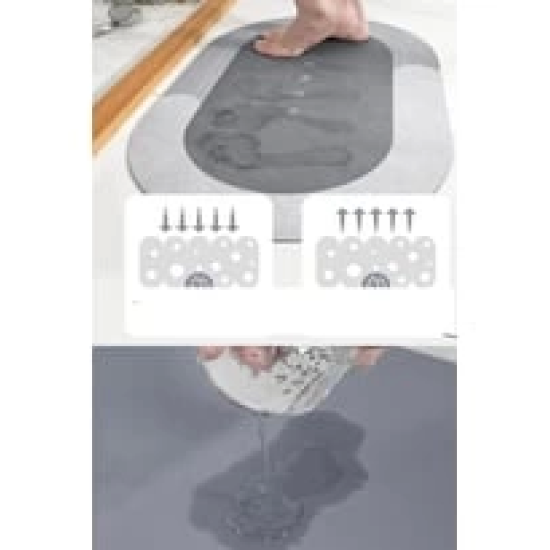 Süper Su Emici Kaymaz Tabanlı Banyo Paspası ( 40*60 )cm - Lisinya