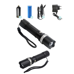 Swat Profesyonel Şarjlı El Feneri Ledli+flashlight+zoom Özellikli 6 Parça Full Set - Lisinya