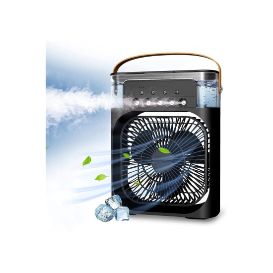 Taşınabilir Işıklı 5 Spreyli Vantilatör Buzlu Buharlı Vantilatör Mini Fan Nemlendirici - Lisinya Taşınabilir Işıklı 5 Spreyli Vantilatör Buzlu Buharlı Vantilatör Mini Fan Nemlendirici - Lisinya